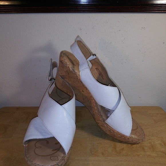 Born Leather Cross Plataform Sandals - Picture 4 of 7